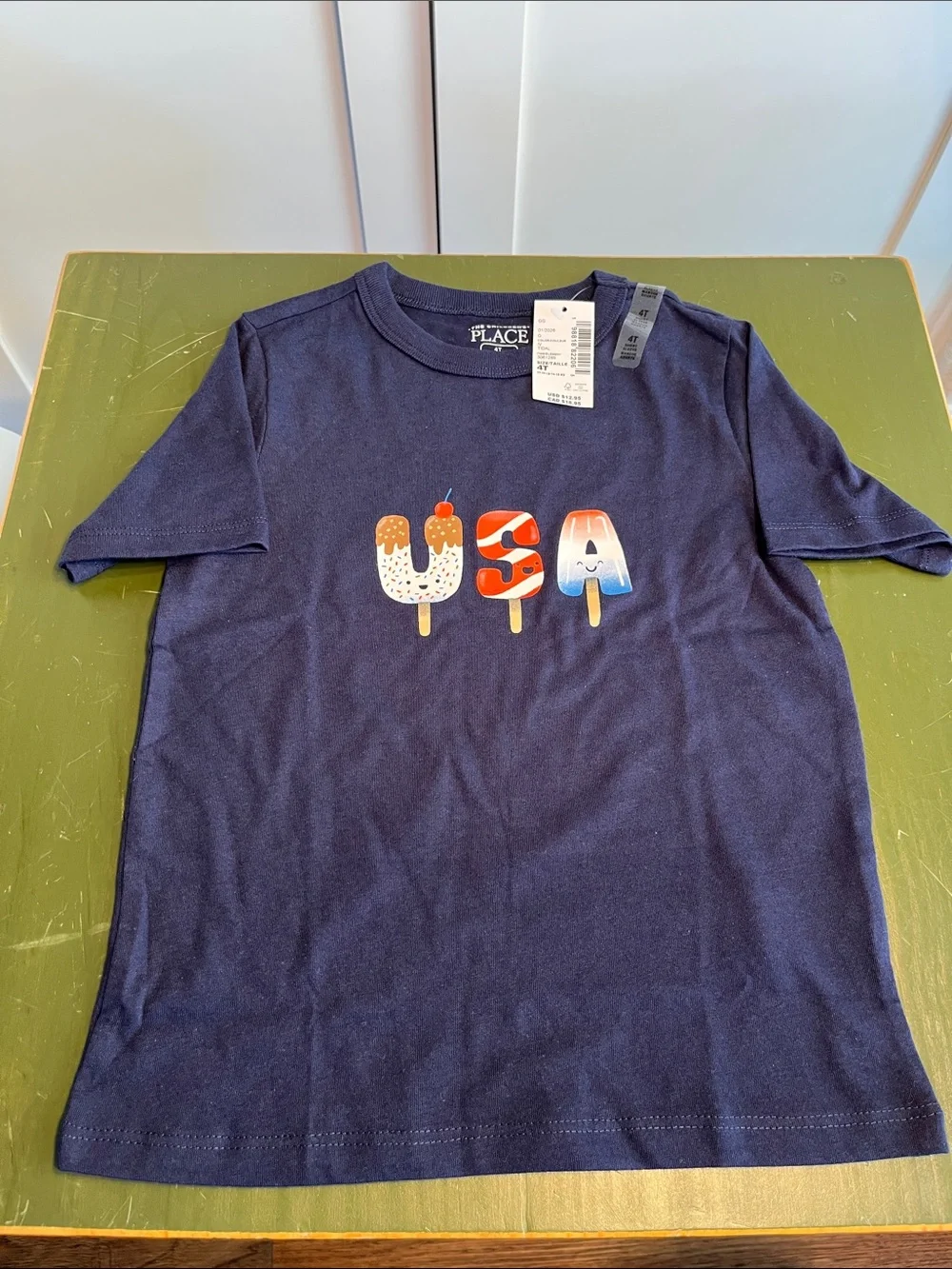 The Children's Place Navy Patriotic Popsicle Graphic Tee